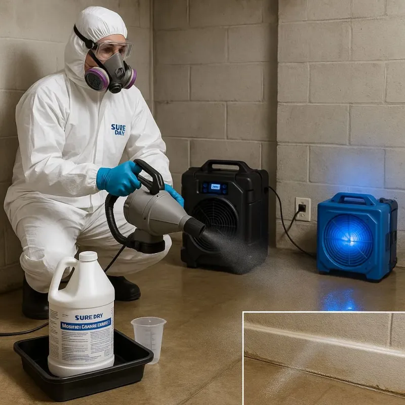 Sanitization and Odor Removal process in Edwards Air Force Base, CA